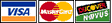 We accept Visa, Mastercard, and Discover.